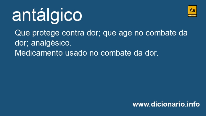 Significado de antlgica