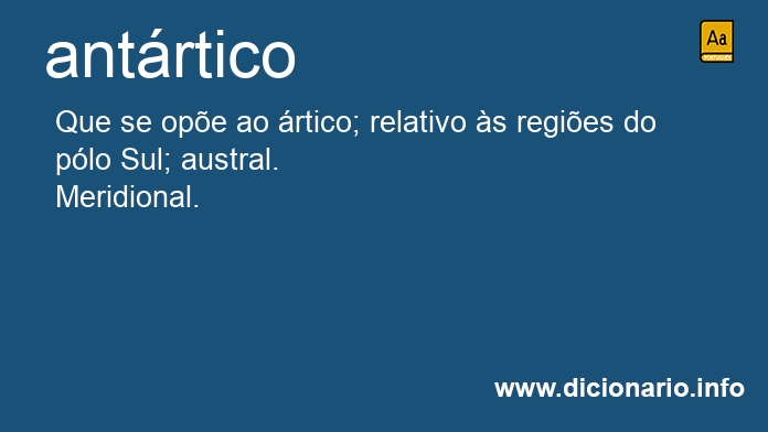 Significado de antrtica