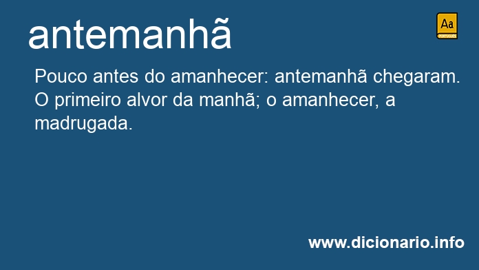 Significado de antemanh