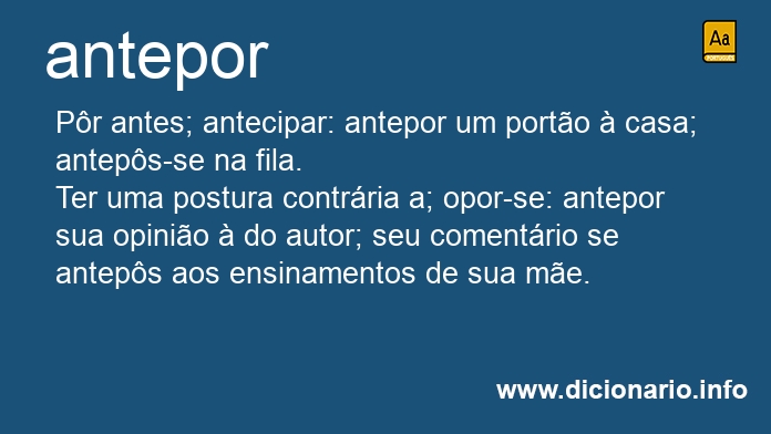 Significado de antepomos