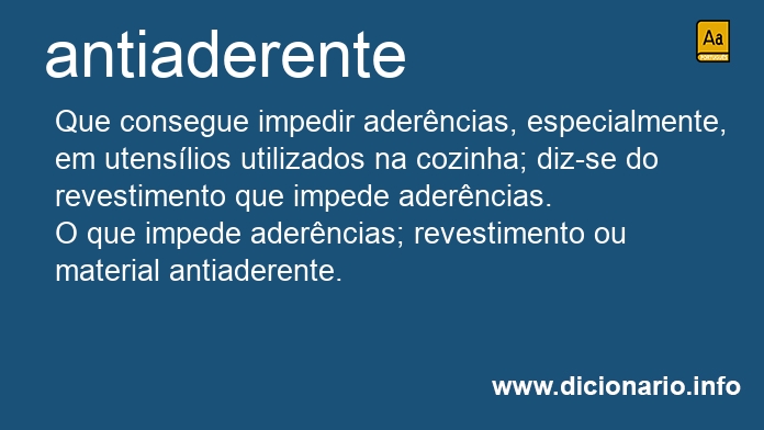 Significado de antiaderentes
