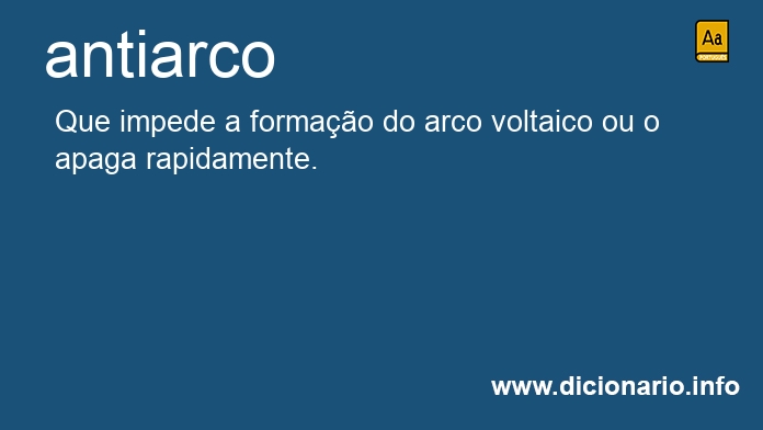 Significado de antiarco