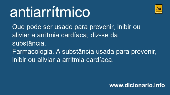 Significado de antiarrtmicos