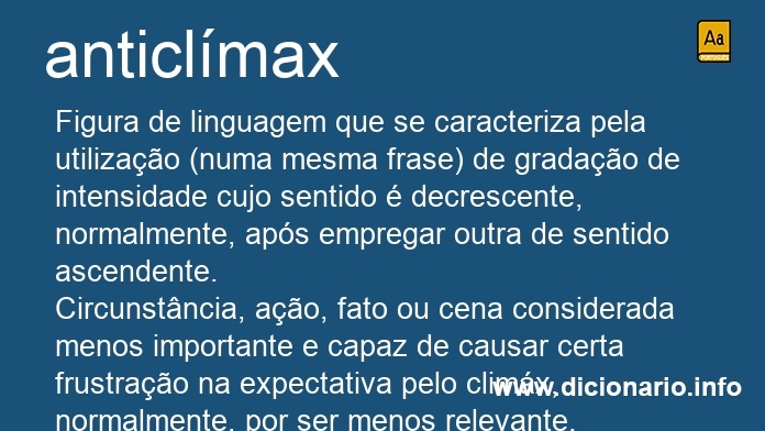 Significado de anticlmax