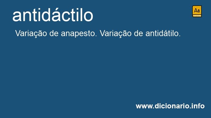 Significado de antidctilo