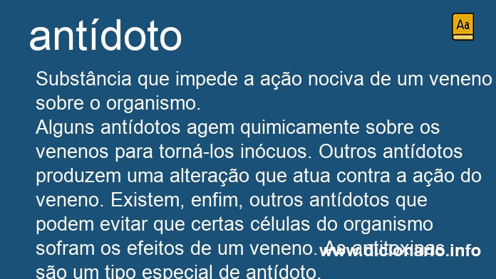 Significado de antdota