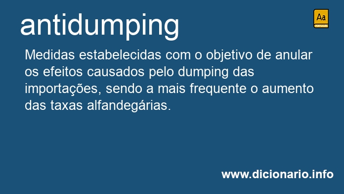 Significado de antidumping