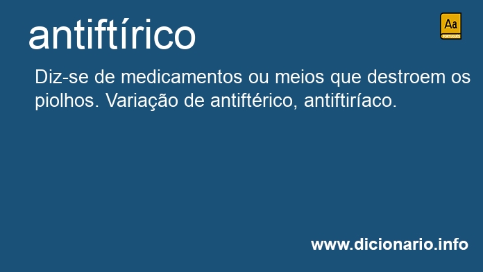 Significado de antiftrico