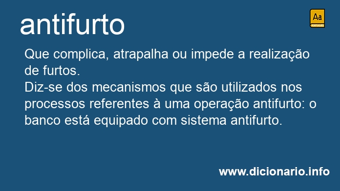 Significado de antifurto