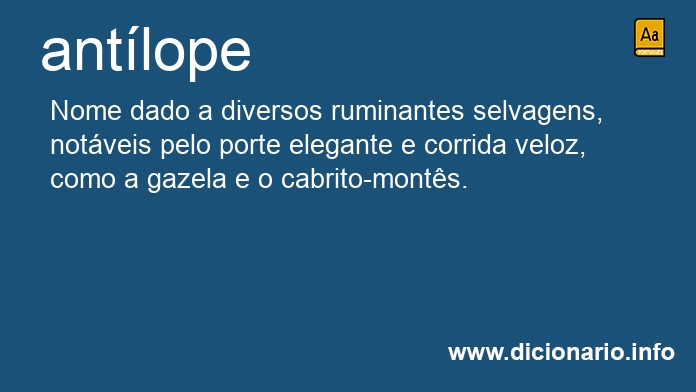 Significado de antlope