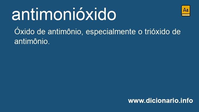 Significado de antimonixido