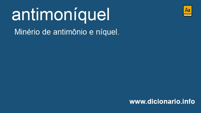 Significado de antimonquel