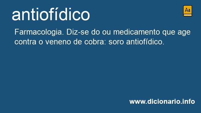 Significado de antiofdica