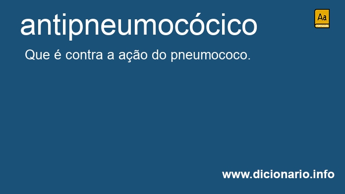 Significado de antipneumoccico