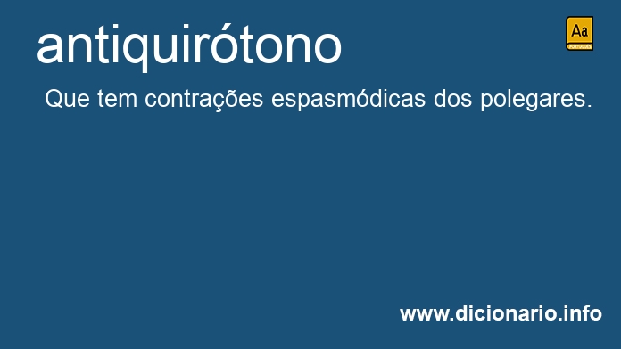Significado de antiquirtono