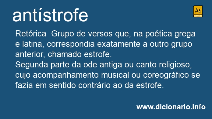 Significado de antstrofe