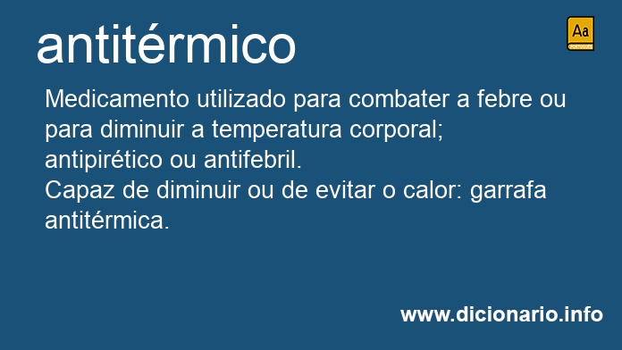 Significado de antitrmico