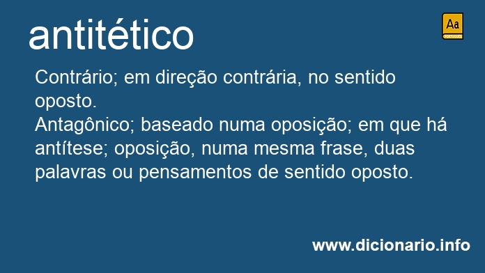 Significado de antittica