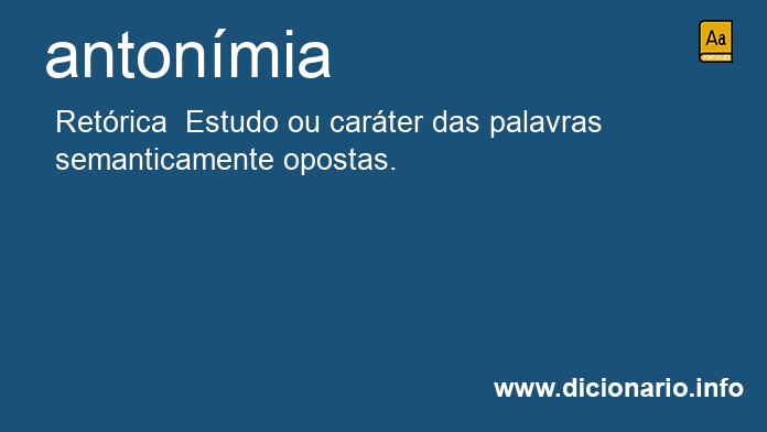 Significado de antonmia
