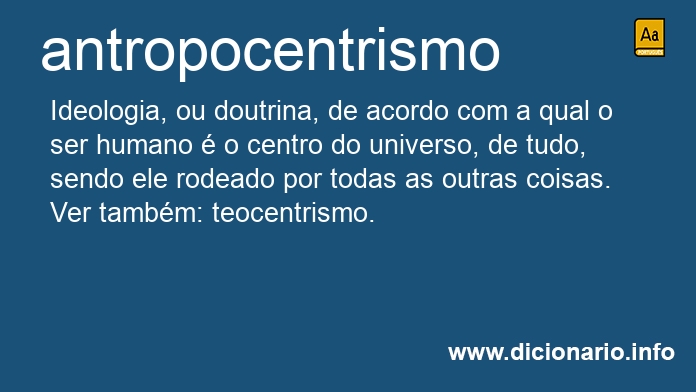 Significado de antropocentrismo