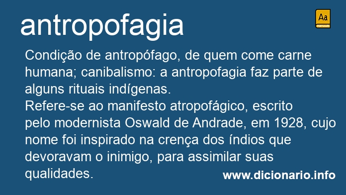 Significado de antropofagia