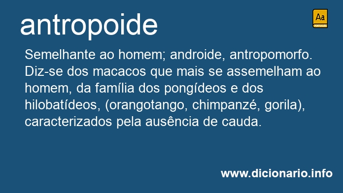 Significado de antropoides