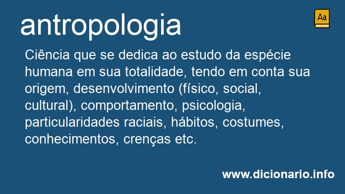 Significado de antropologias
