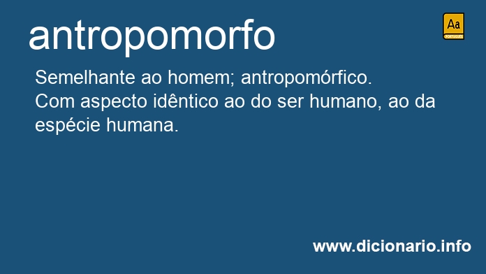 Significado de antropomorfo