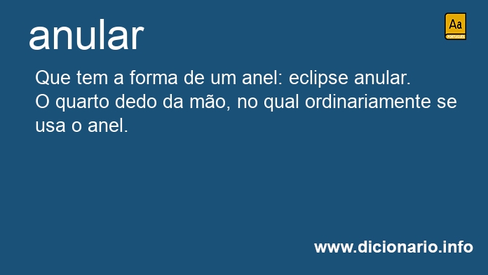 Significado de anulars