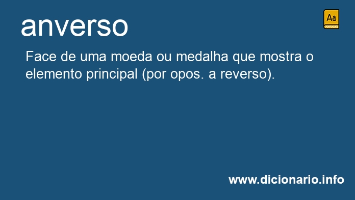 Significado de anversos