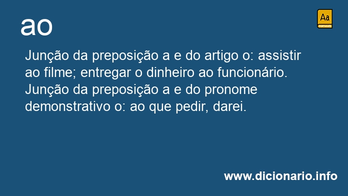 Significado de ao