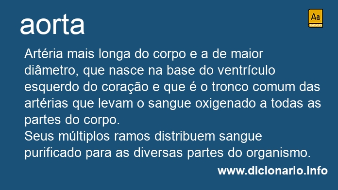 Significado de aortas