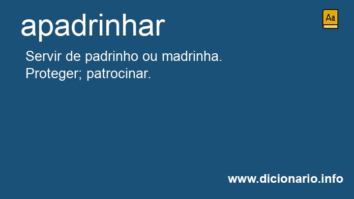 Significado de apadrinhar