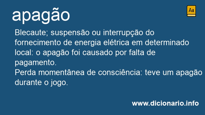 Significado de apagos