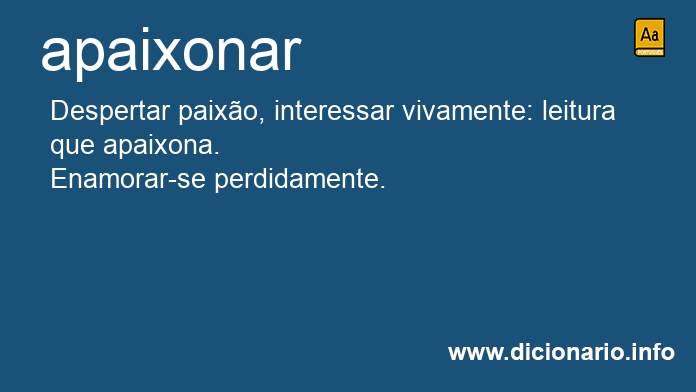 Significado de apaixonei