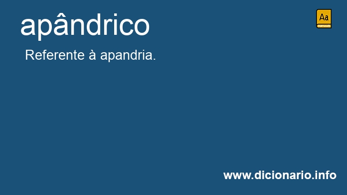 Significado de apndrico