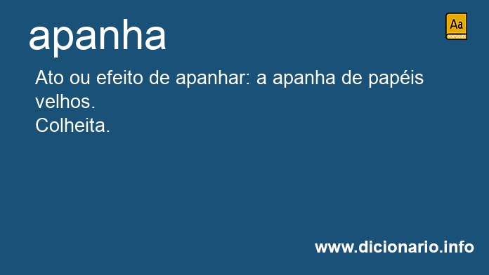 Significado de apanha