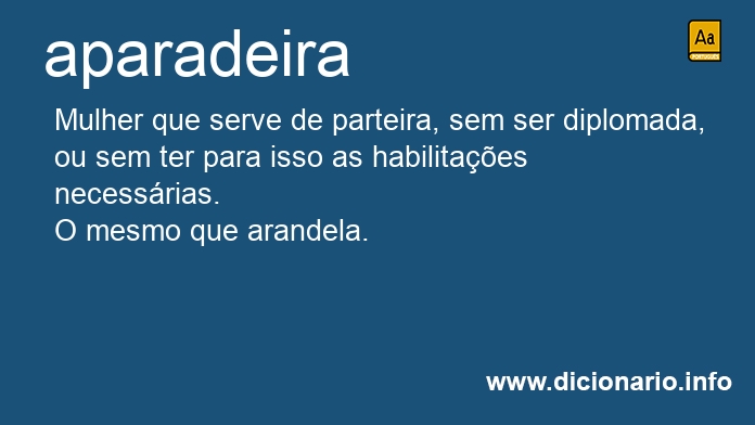 Significado de aparadeiras