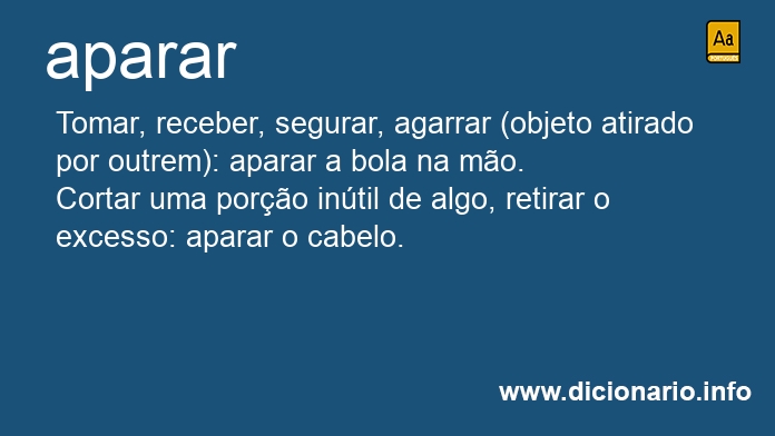 Significado de aparar