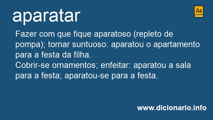 Significado de aparatasse