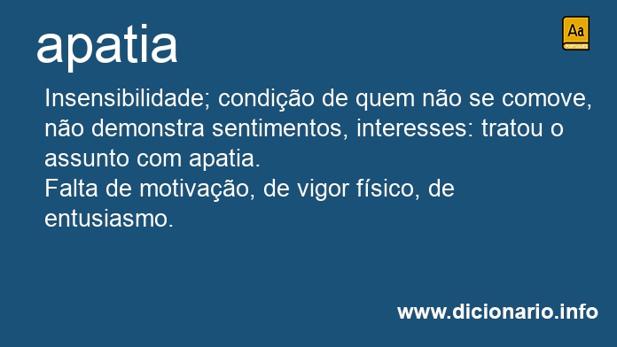 Significado de apatia