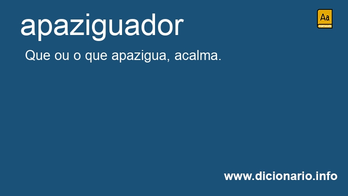 Significado de apaziguadora