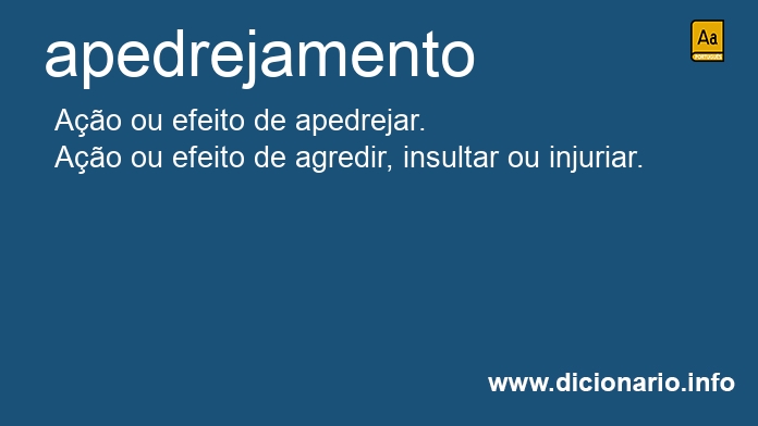 Significado de apedrejamento