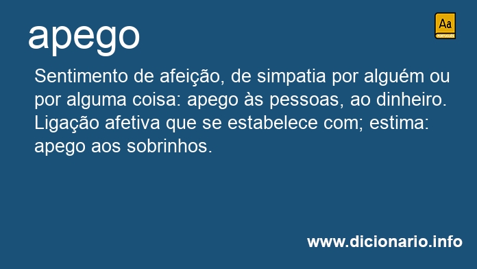 Significado de apego