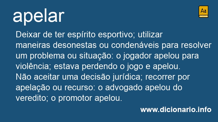 Significado de apelaste
