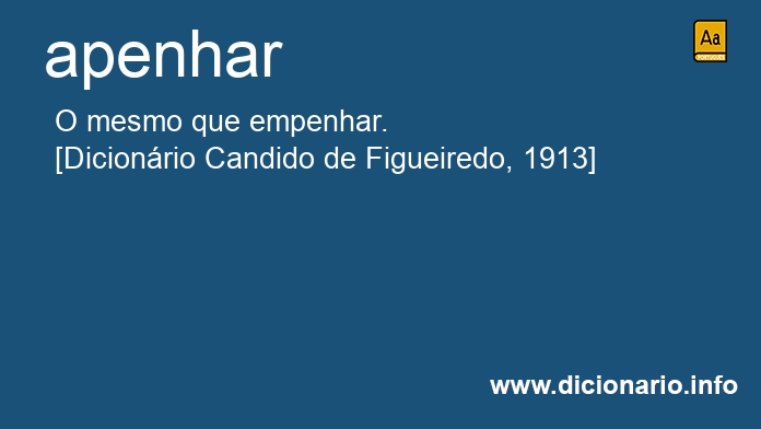 Significado de apenhar