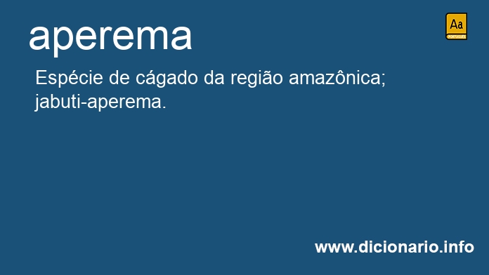 Significado de aperema