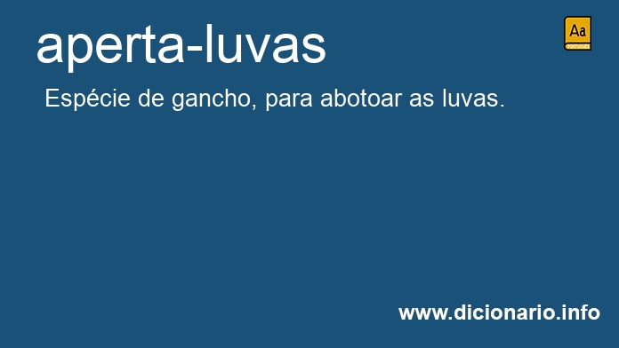 Significado de aperta-luvas