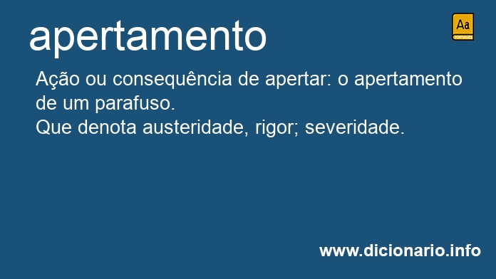 Significado de apertamento