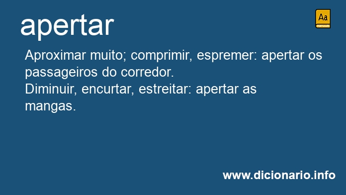 Significado de apertara